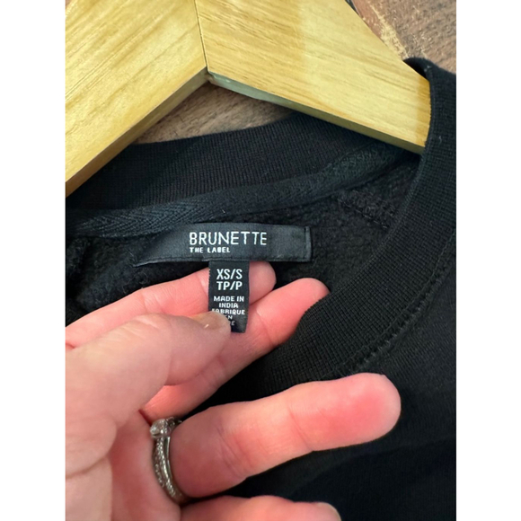 Brunette The Label Black Crewneck Sweatshirt - XS/S - Picture 3 of 7